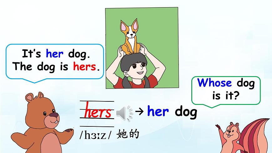 人教版PEP五年级英语下册教学课件《Unit 5  Whose dog is it》Part A 第1课时第8页