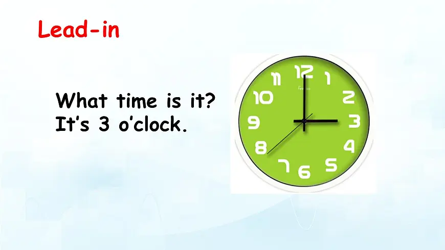 人教版PEP小学四年级英语教学课件《Unit 2 What time is it》Part B 第1课时第2页