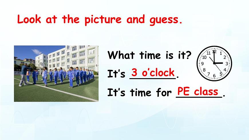 人教版PEP小学四年级英语教学课件《Unit 2 What time is it》Part A 第2课时第6页