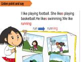 外研版（三起）四年級上M2U1She is reading a book 課件