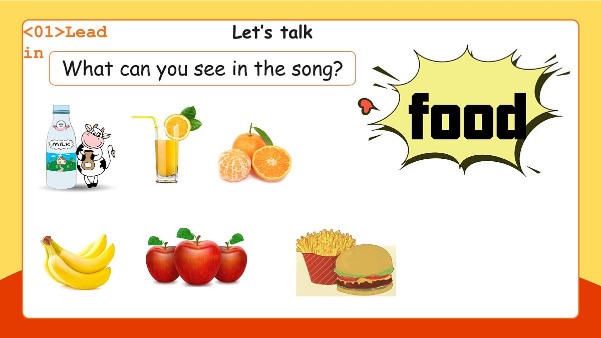 Unit 4 Healthy food Part A Let’s learn&Listen and do（课件）第5页