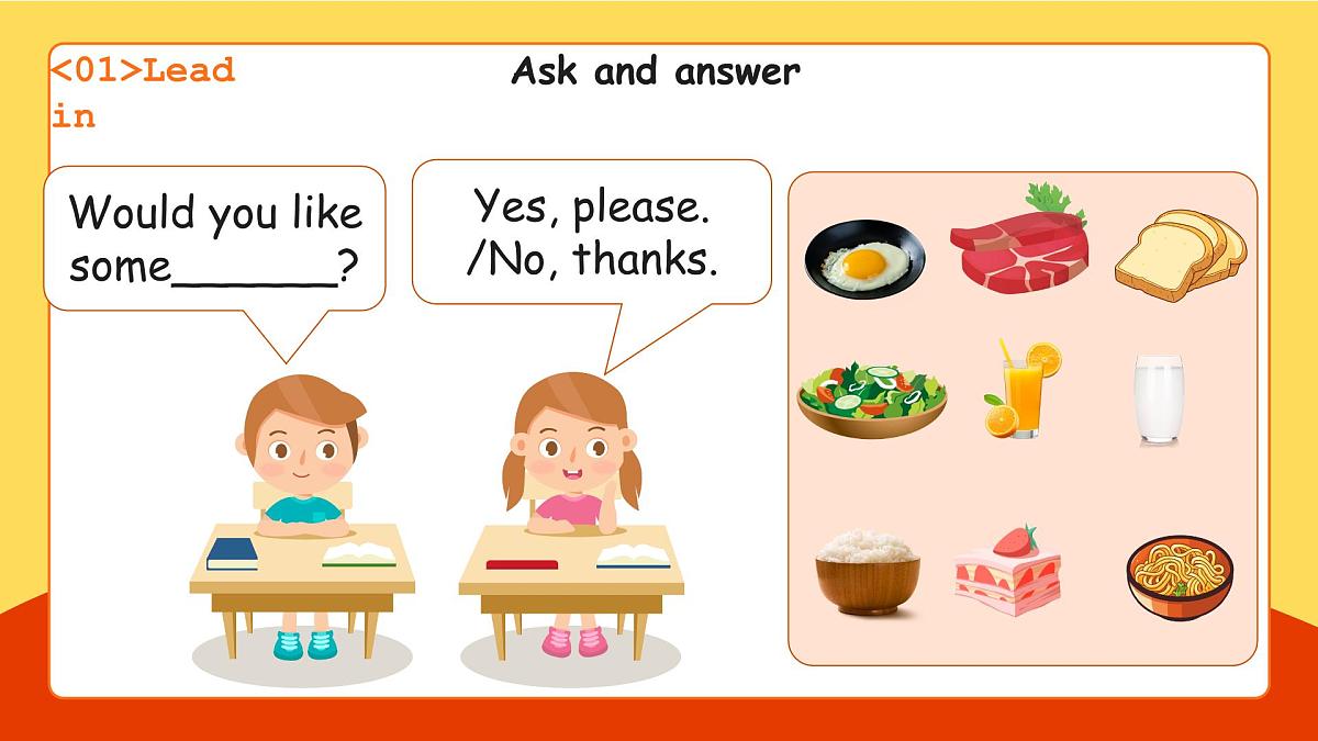 Unit 4 Healthy food Part B Let's learn&Listen and chant（课件）第6页
