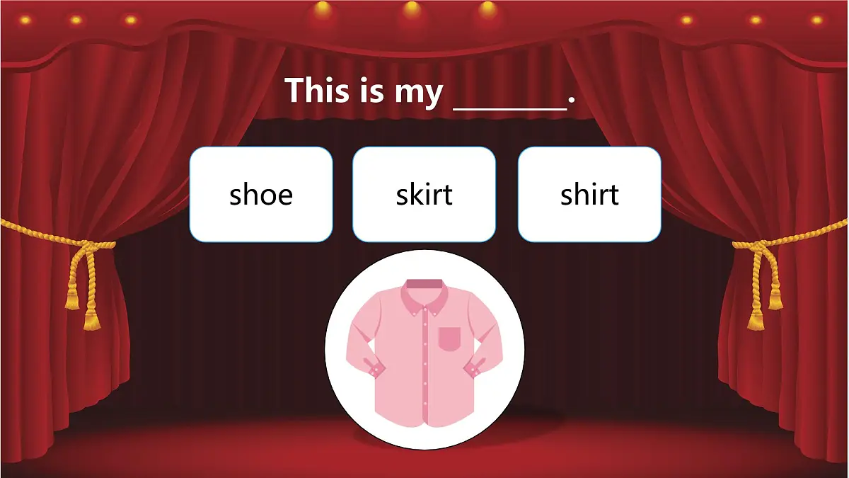 人教版精通小学英语三年级下册Unit 4 Clothes-Story time精品课件第4页