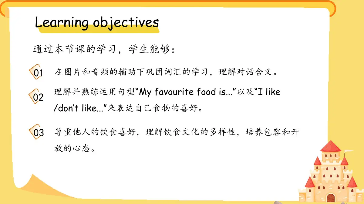 Unit 1 Lesson 4 My favourite food 课件 英语冀教版（2024）一年级下册第2页
