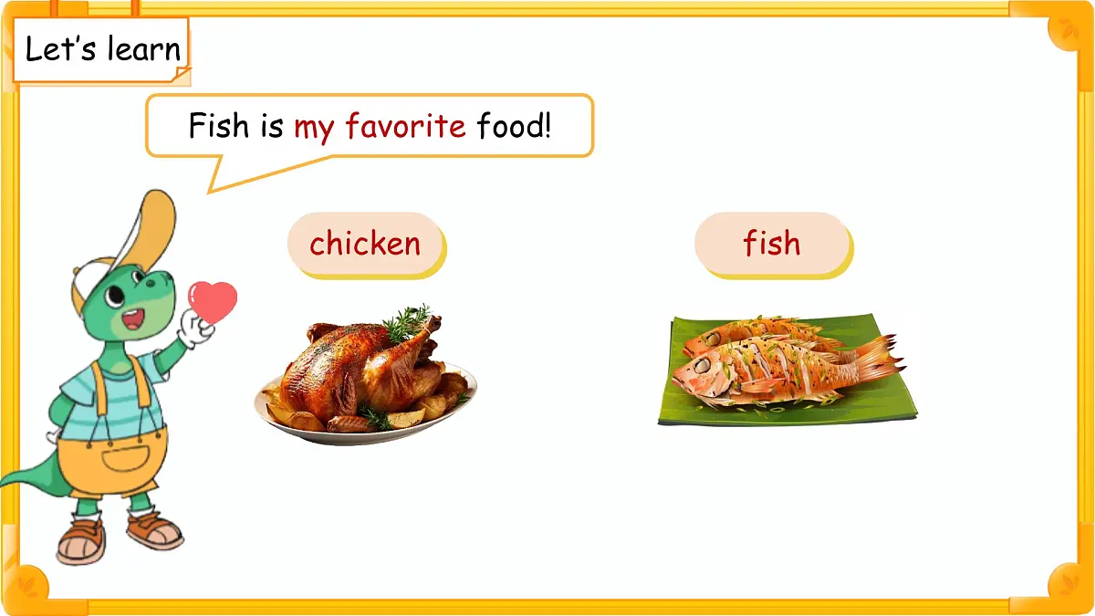 Unit 1 Lesson 4 My favourite food 课件 英语冀教版（2024）一年级下册第5页