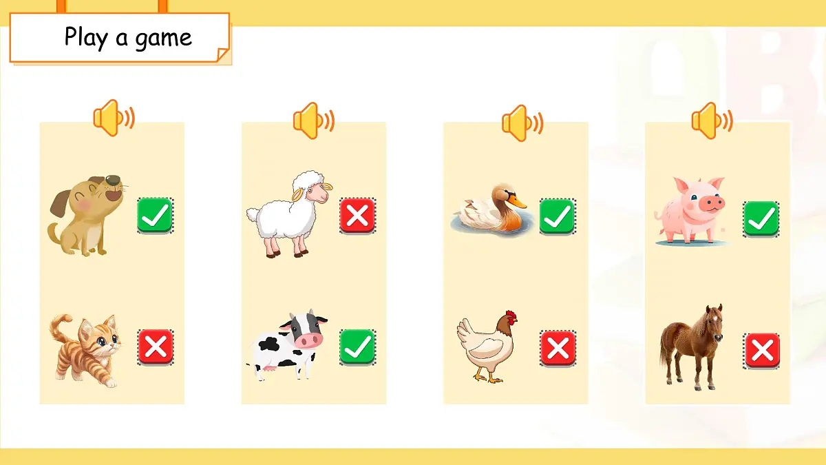 Unit 4 Lesson 1Welcome to the farm! 课件 英语冀教版（2024）三年级下册第3页