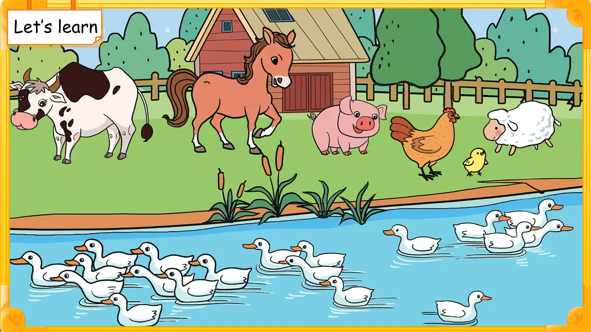 Unit 4 Lesson 1Welcome to the farm! 课件 英语冀教版（2024）三年级下册第4页