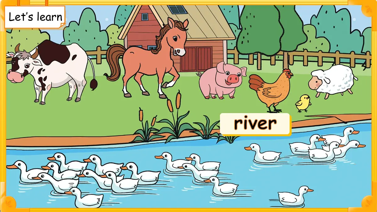 Unit 4 Lesson 1Welcome to the farm! 课件 英语冀教版（2024）三年级下册第5页