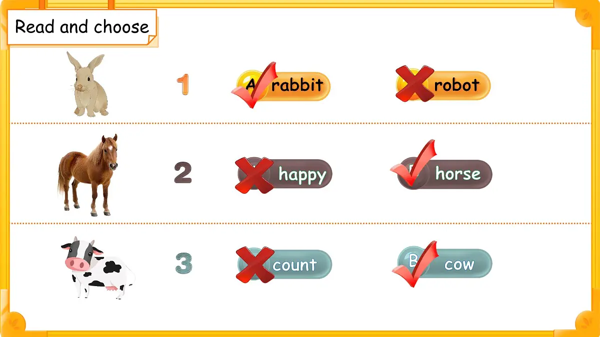 Unit 4 Lesson 1Welcome to the farm! 课件 英语冀教版（2024）三年级下册第8页