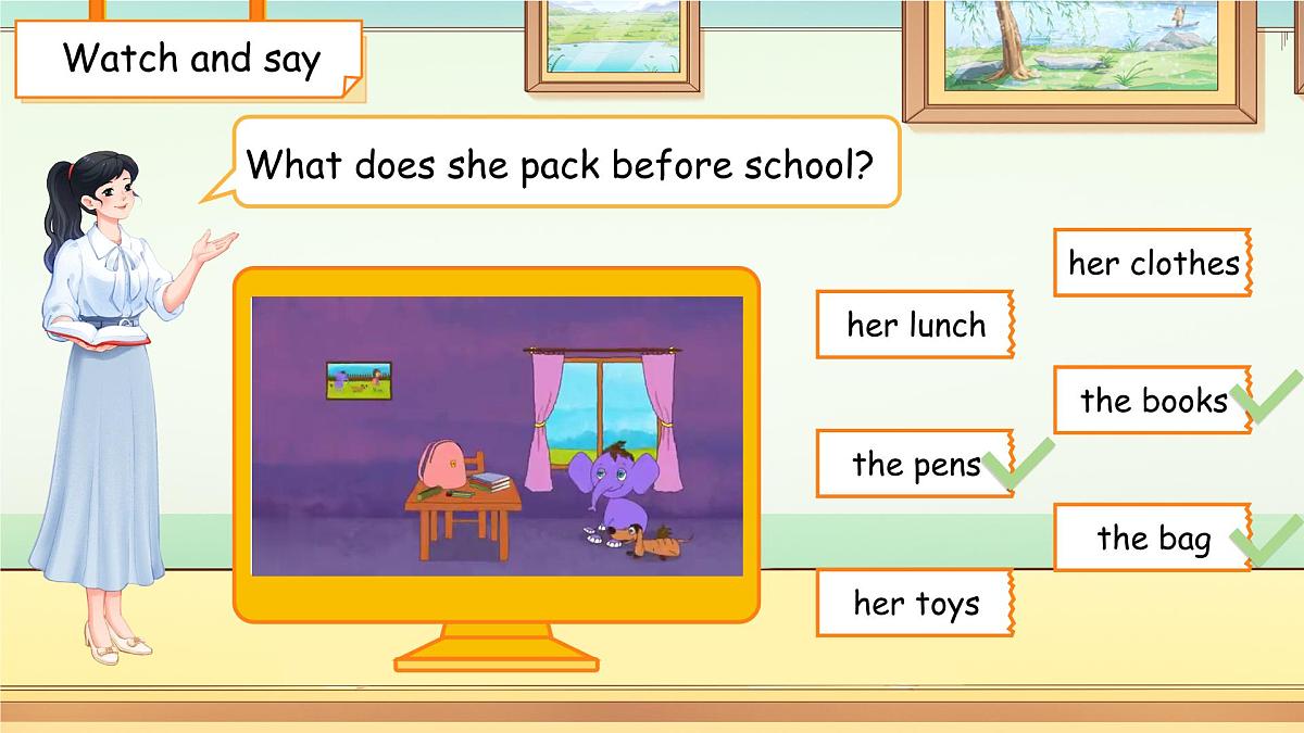 Unit 3 Lesson 4  I like to be clean and tidy 课件 英语冀教版（2024）三年级下册第3页