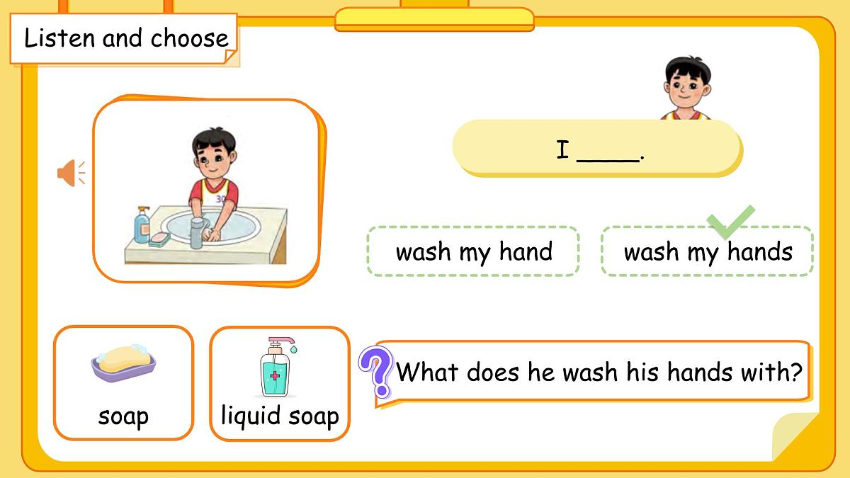 Unit 3 Lesson 4  I like to be clean and tidy 课件 英语冀教版（2024）三年级下册第8页