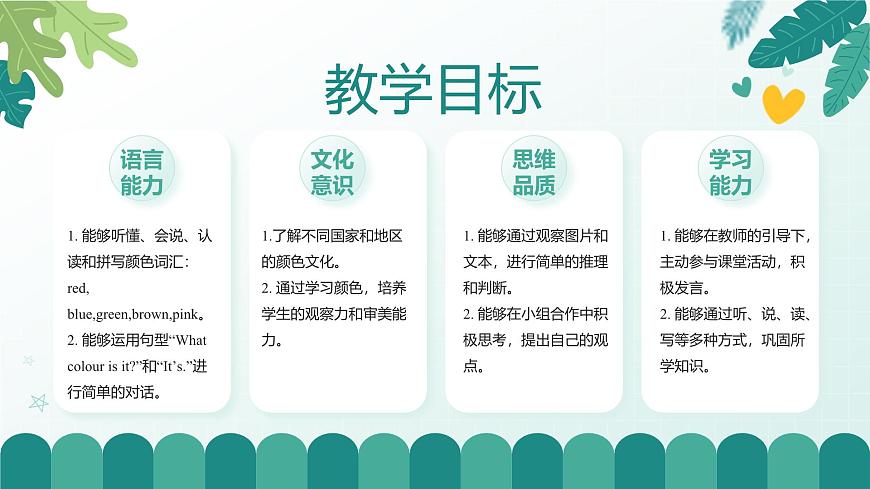 人教版精通小学英语三年级下册Unit 6 Colours-Lesson 1精品课件第2页