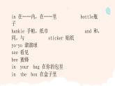一年級英語下冊重點知識復習課件Unit 8 What's in your bag