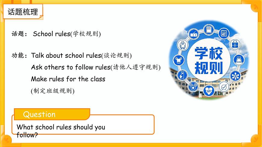Unit 3 School rules 单元复习 课件第4页