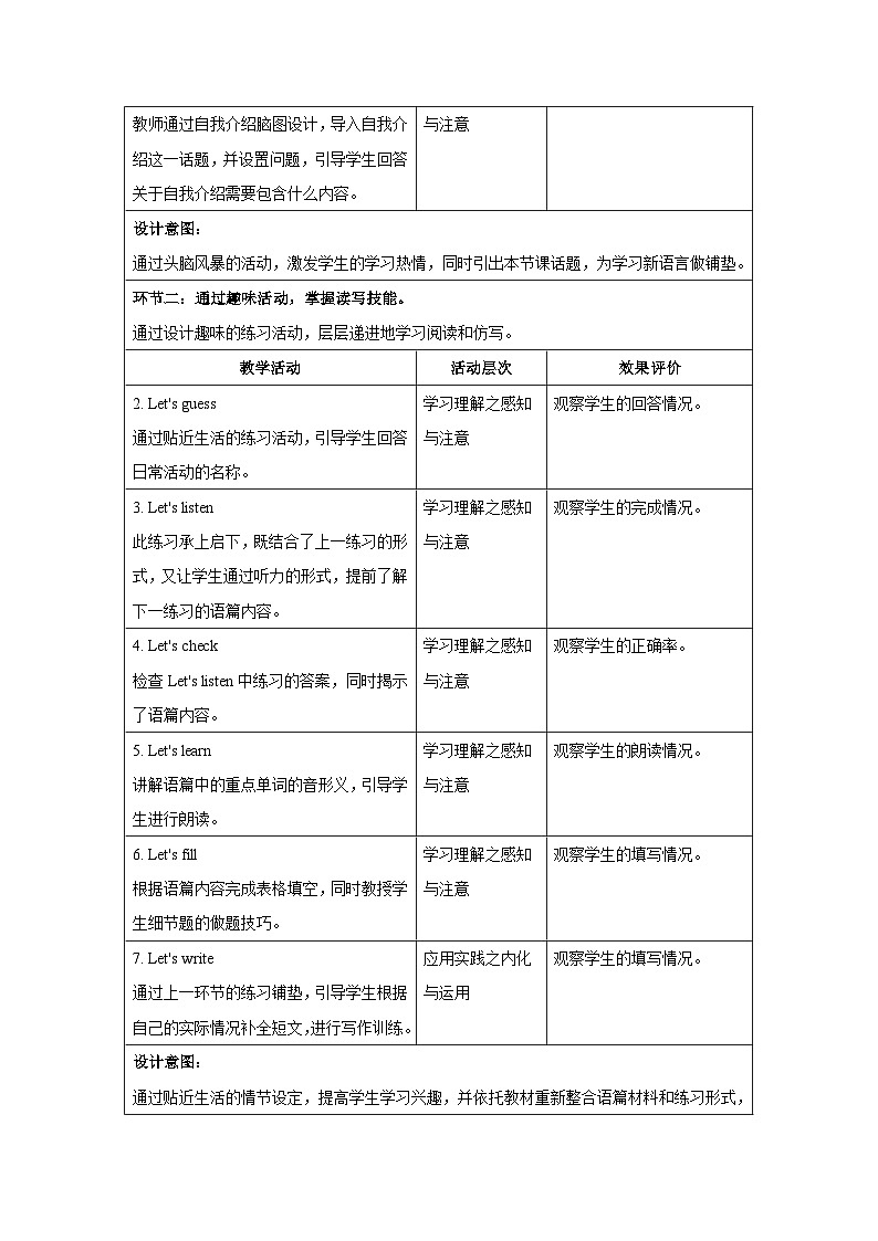 Unit 2 My class Lesson 3 教案 英语人教精通版（2024）三年级下册第2页