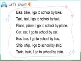 湘少版（三起）（2024）英語三年級下冊 Unit 9 I go there by bus 第3課時 Parts G, H & J(課件+素材)