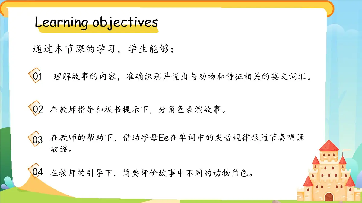 Unit 4 Lesson 3The wolf and the little sheep 课件 小学英语冀教版（2024）三年级下册第2页
