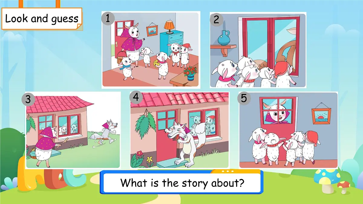 Unit 4 Lesson 3The wolf and the little sheep 课件 小学英语冀教版（2024）三年级下册第8页