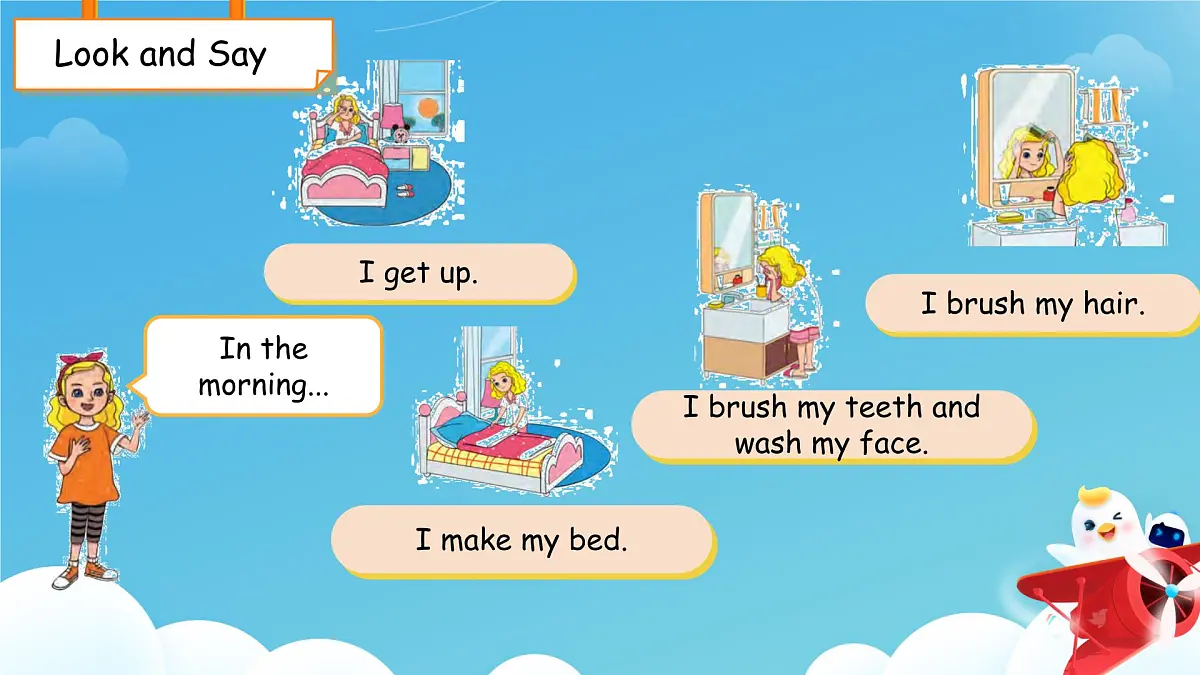 Unit 3 Lesson 2 In the evening课件 小学英语冀教版（2024）三年级下册第4页