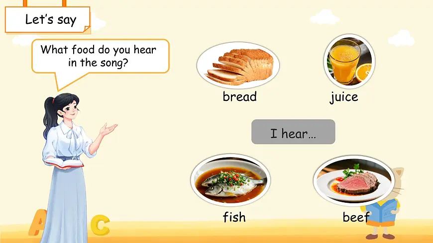 Unit 4 Healthy food Part B Let's talk 课件 小学英语人教PEP（2024）三年级下册第4页