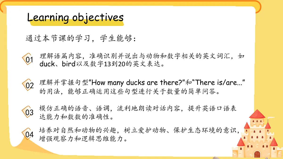 Unit 4 Lesson 2How many ducks？课件 英语冀教版（2024）三年级下册第2页