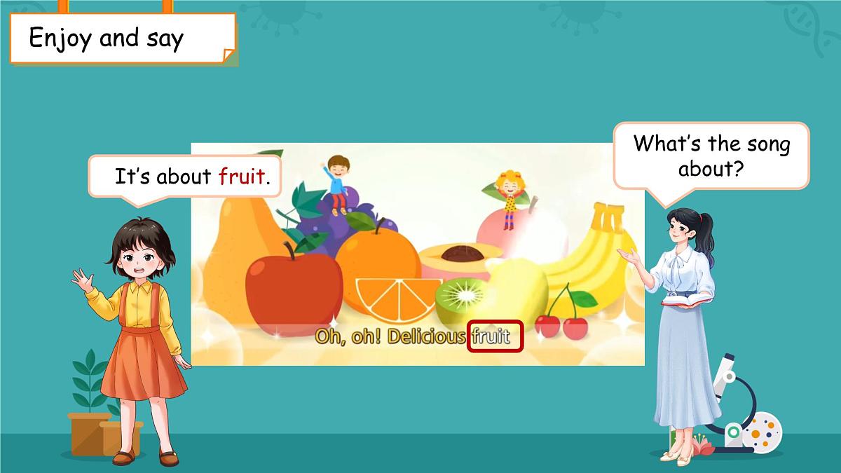 Unit 5 Fruit(Cartoon time) 课件 英语译林版三起（2024）三年级下册第4页