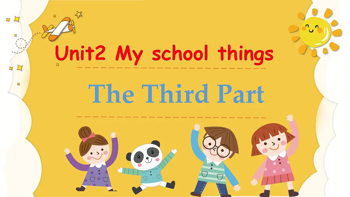 unit 2 My school things-part 3第1页