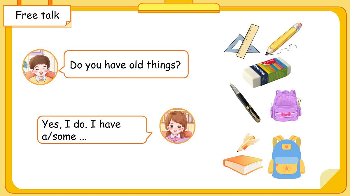 Unit 5 Old toys Part A Let's learn 课件 英语人教PEP版（2024）三年级下册第五单元第5页