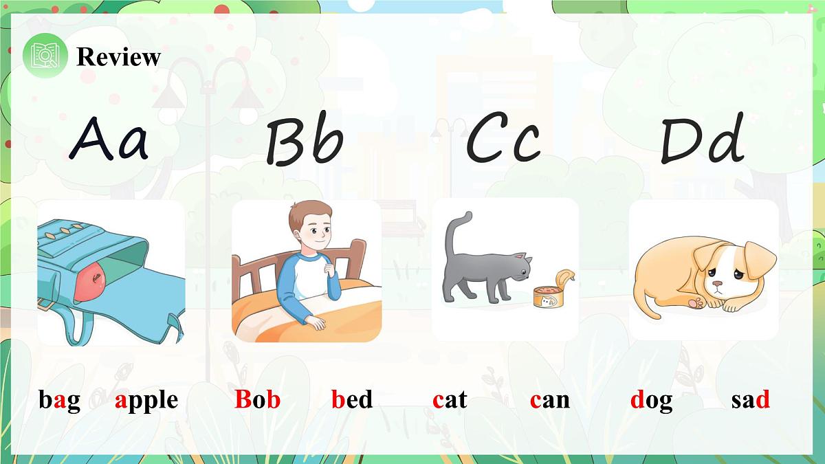 Unit 4 课时 3  Part A  Letters and sounds第6页