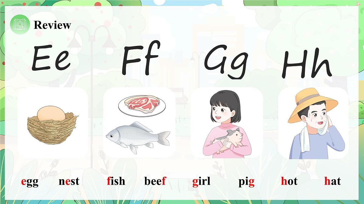 Unit 4 课时 3  Part A  Letters and sounds第7页