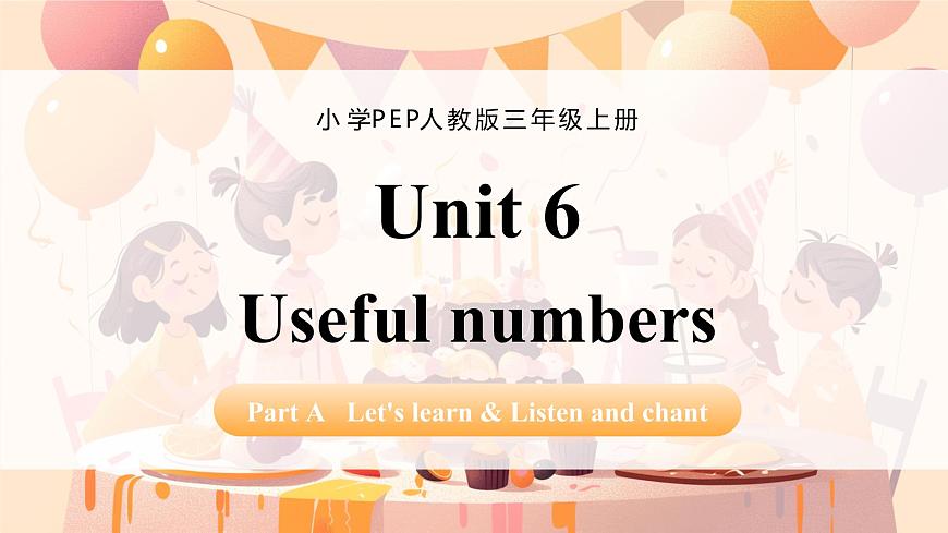 Unit 6  课时 2 Part A Let's learn & Listen and chant第1页
