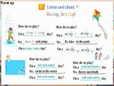 【新教材核心素養(yǎng)】外研劍橋版Join in英語三下Unit4 Rain or shine. Story time（第2課時(shí)）（課件+同步教案帶反思+同步練+素材）