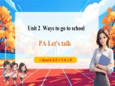 【核心素養(yǎng)】人教版英語六年級上冊Unit 2 Ways to go to school PA let's talk課件+單元整體教案