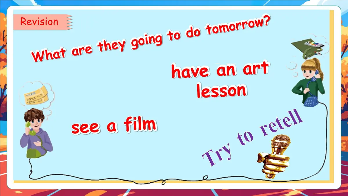 【公开课】Unit 3 My weekend plan PA Let's learn 课件第5页