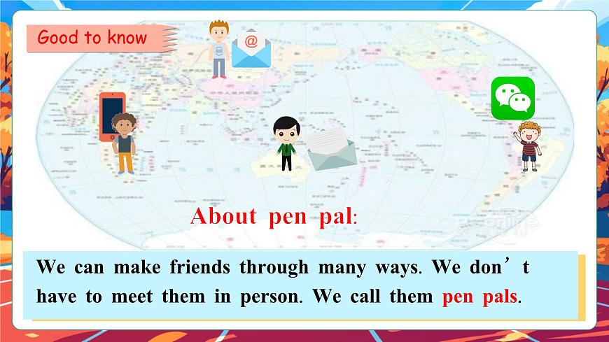 【公开课】Unit 4 I have a pen pal PA Let's talk 课件第5页