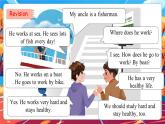 【核心素養(yǎng)】人教版英語六年級(jí)上冊(cè)Unit 5 What does he do PB let's learn課件+單元整體教案+練習(xí)