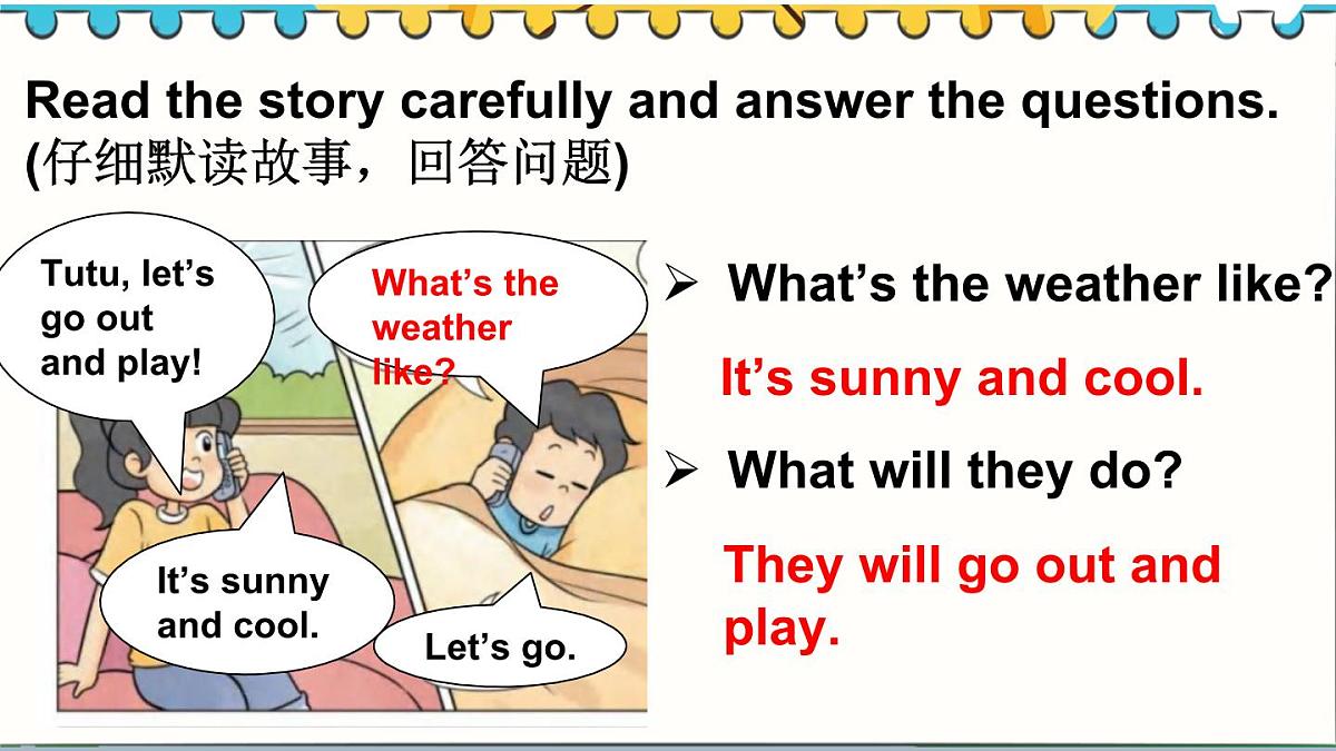 Join in 外研剑桥英语2024三年级下册Unit 4 第2课时Story time课件第8页