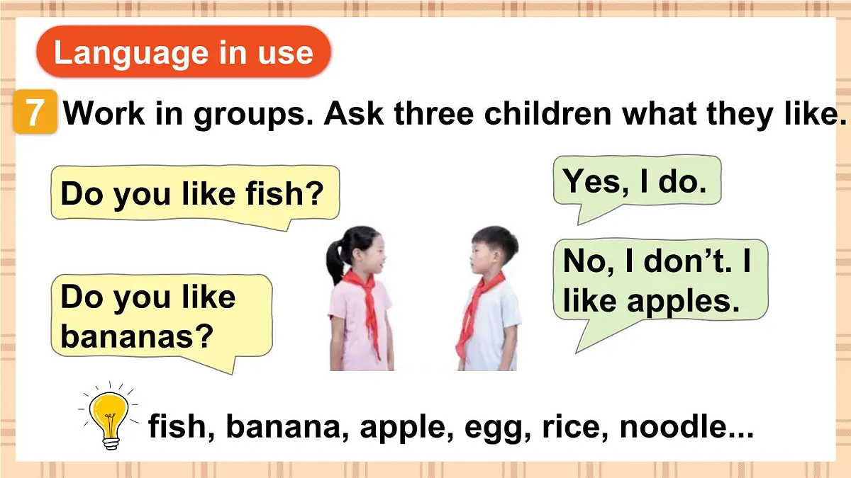 Join in 外研剑桥英语2024三年级下册Unit 6 第3课时Language in use & Let's do it!课件第6页