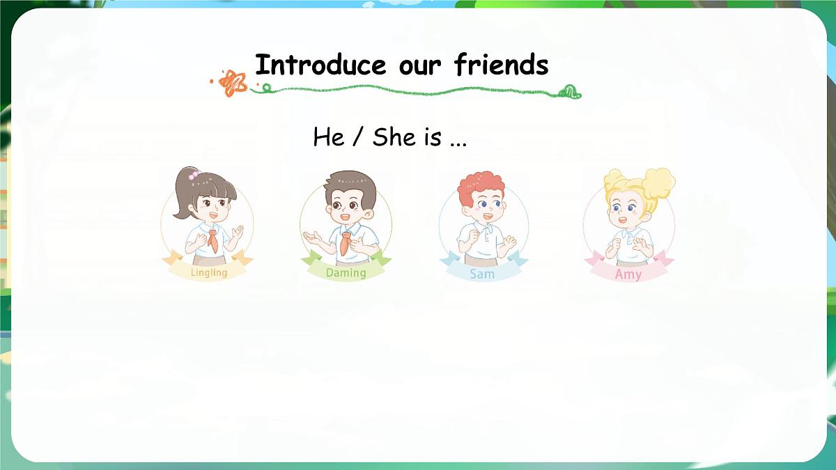 外研版（三起2024）英语三年级上册 Unit 1 Let's be friends!第3课时 Speed up（课件）第3页