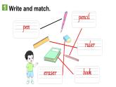 小學(xué)英語(yǔ)新外研版Join In劍橋三年級(jí)上冊(cè)Unit 4 My school things教學(xué)課件（2025秋）