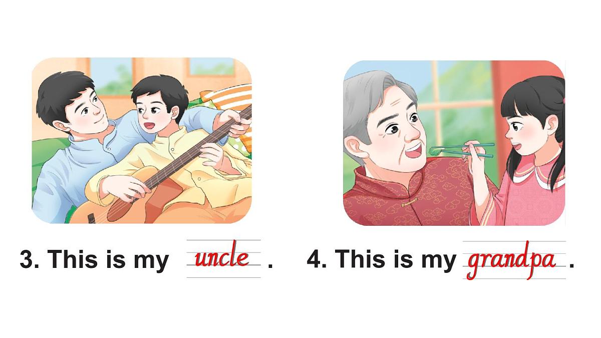 小学英语新外研版Join In剑桥三年级上册Unit 6 Meet my family教学课件（2025秋）第3页
