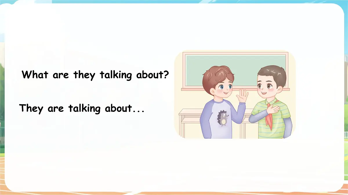 人教版PEP（2024）英语三年级上册 Unit 1 Making friends Part A（1）Let’s talk ~ Sing and role-play（课件）第5页
