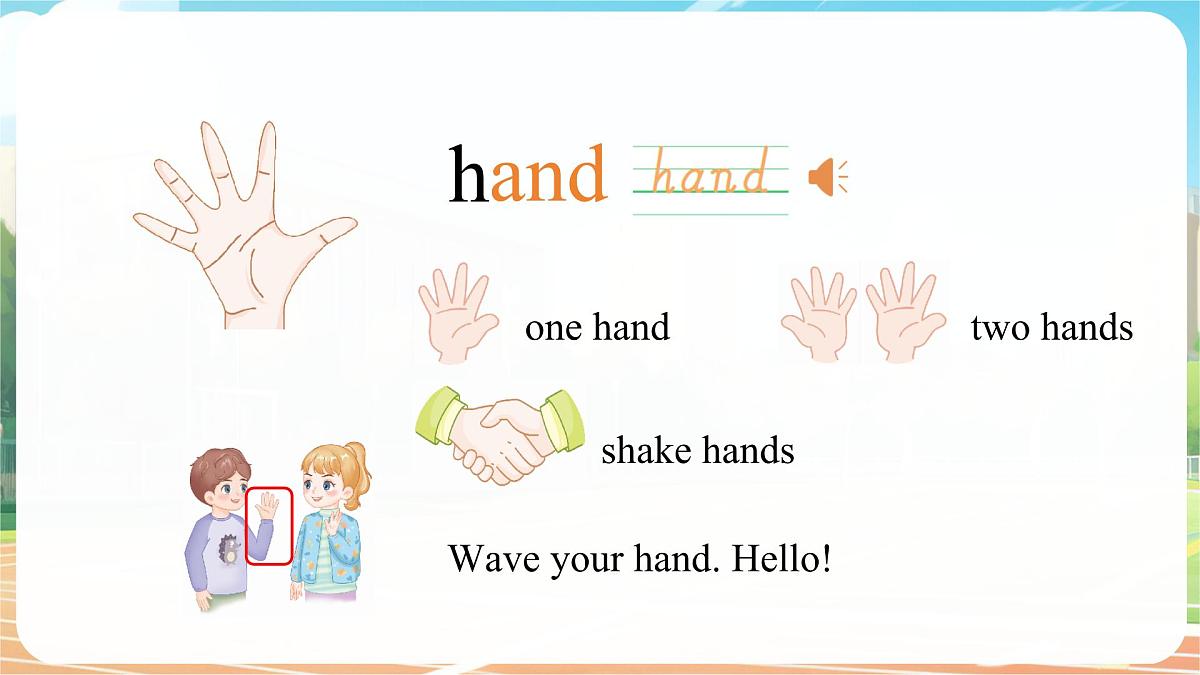 人教版PEP（2024）英语三年级上册  Unit 1 Making friends PartA（2）Let's learn~Listen and do（课件）第7页