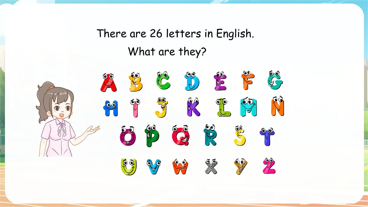 人教版PEP（2024）英语三年级上册 Unit 1 Making friends Part A (3) Letters and sounds（课件）第3页