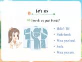 人教版PEP（2024）英語三年級上冊  Unit 1 Making friends Part C（課件）