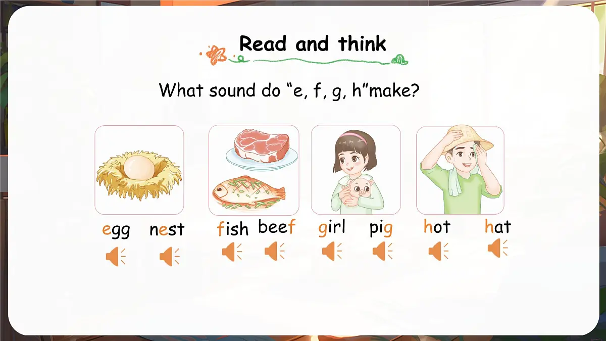 人教版PEP（2024）英语三年级上册 Unit 2 Different families Part A (3) Letters and sounds（课件）第4页