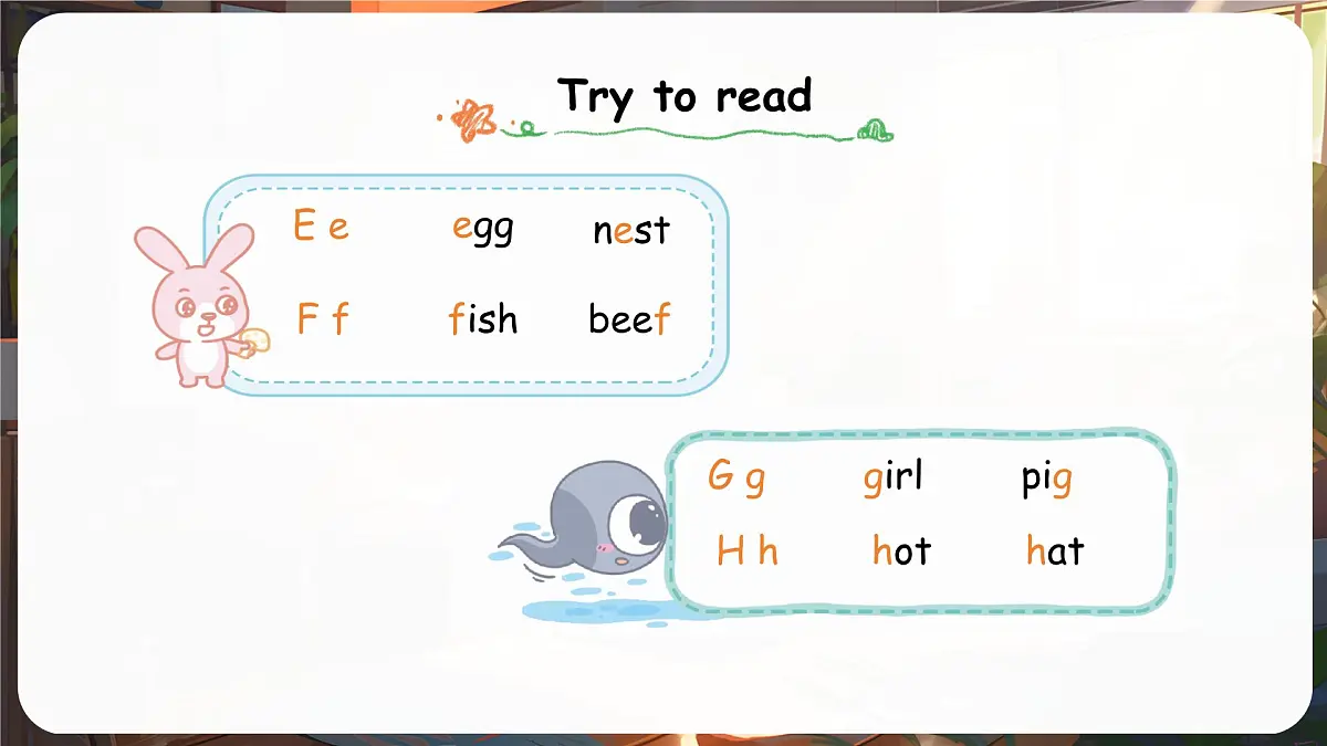 人教版PEP（2024）英语三年级上册 Unit 2 Different families Part A (3) Letters and sounds（课件）第7页