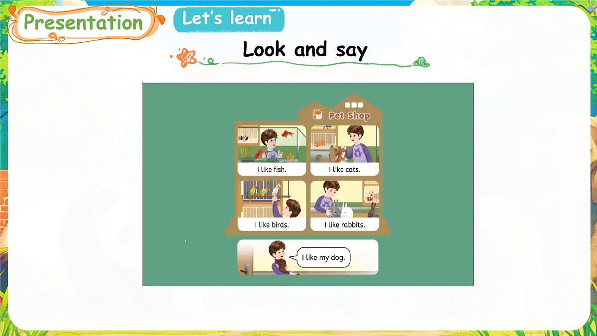 人教版PEP（2024）英语三年级上册  Unit 3 Amazing animals Part A (2) Let's learn~Listen and do（课件）第6页