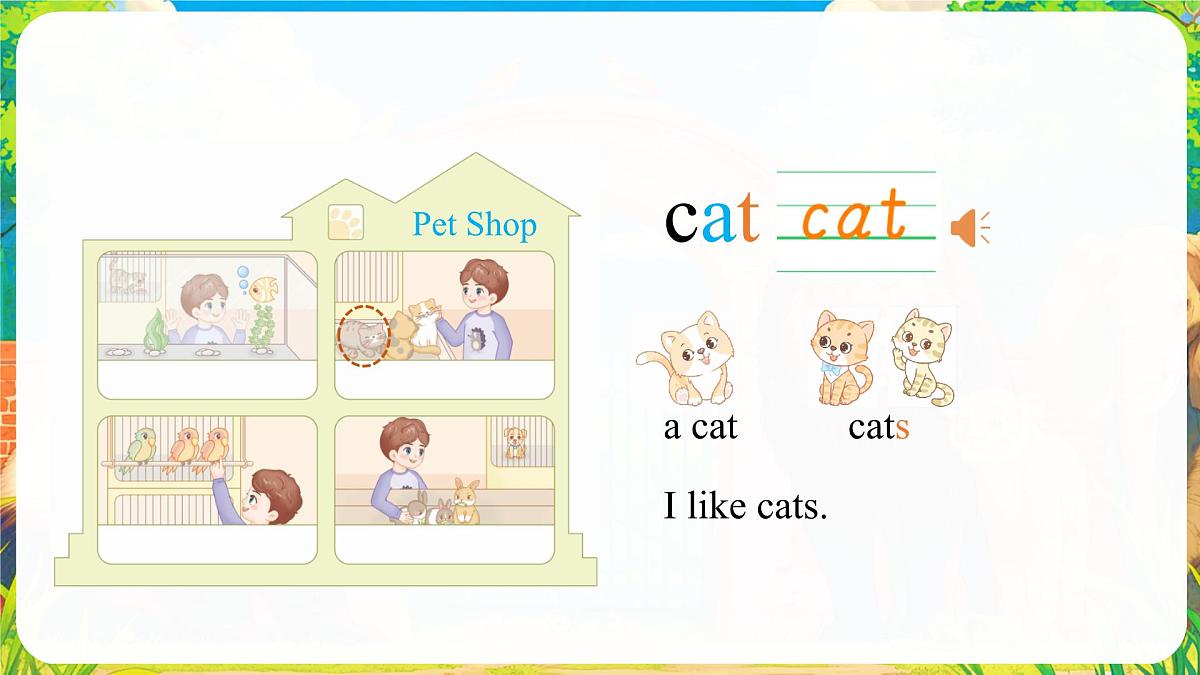 人教版PEP（2024）英语三年级上册  Unit 3 Amazing animals Part A (2) Let's learn~Listen and do（课件）第8页