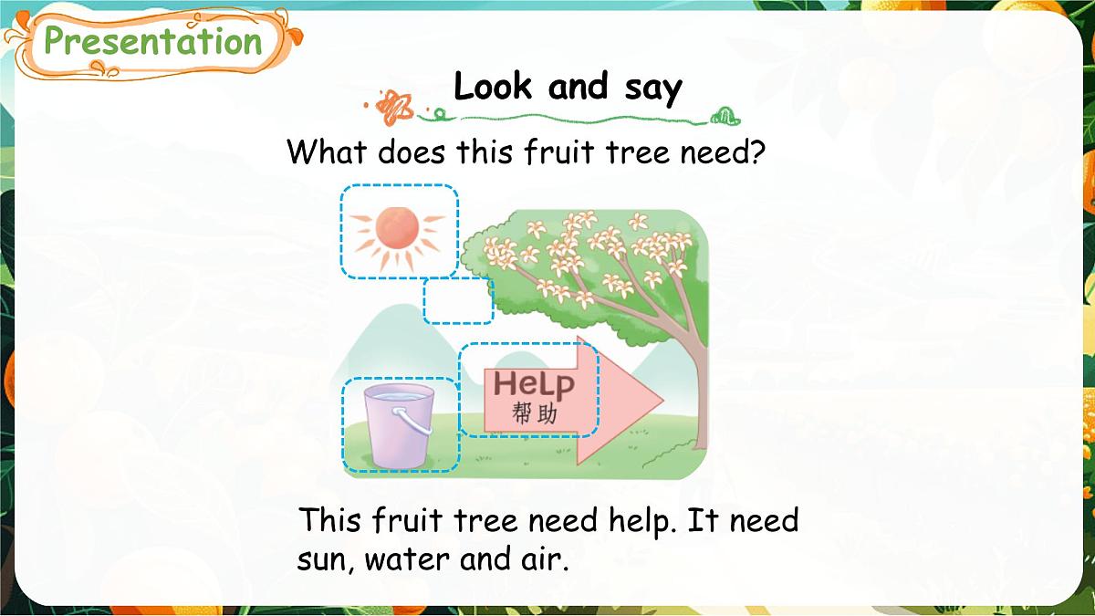 人教版PEP（2024）英语三年级上册  Unit 4 Plants around us Part B（3）Start to read（课件）第4页
